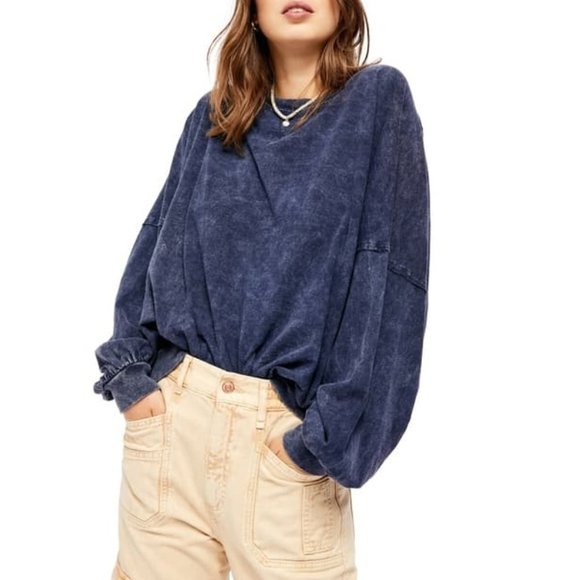 🎁 Free People 213 Vintage Wash T-Shirt - Picture 3 of 9